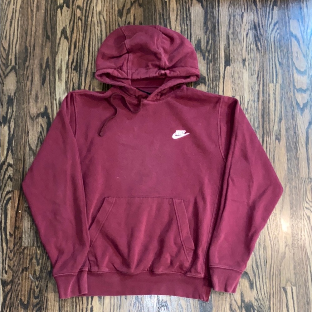 Nike Men's Red Hoodie Sweater